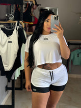 Cargar imagen en el visor de la galería, Pantaloneta Maratónica Blanco